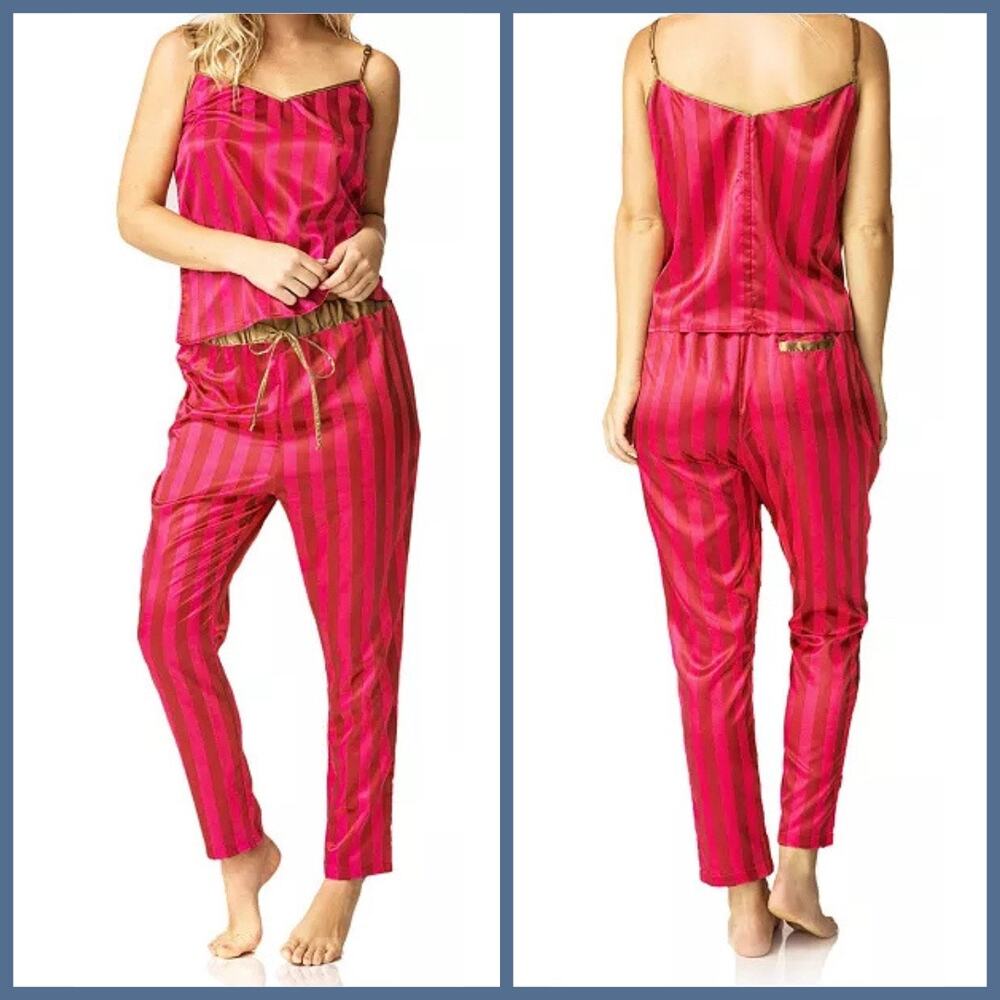 Honey Minx Claudine Striped Pajamas Set Size M/L